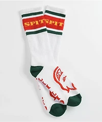 Spitfire Classic 87 Green & White Crew Socks