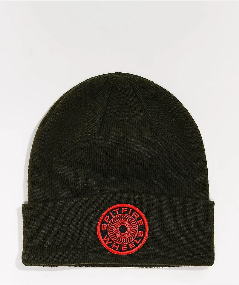 Spitfire Classic 87 Swirl Patch Dark Green Beanie