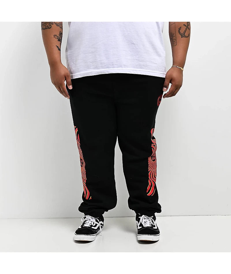 Spitfire Classic Overlay Black Sweatpants
