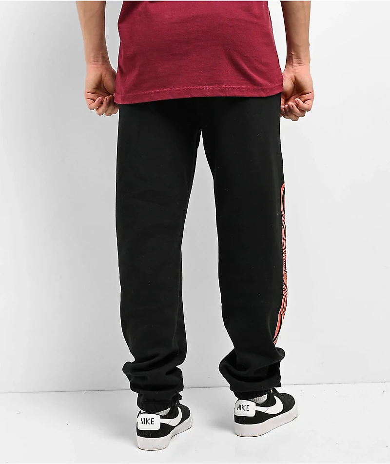Spitfire Classic Overlay Black Sweatpants