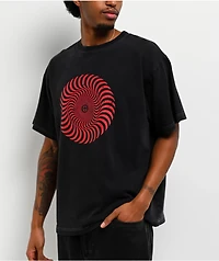 Spitfire Classic Swirl Black Wash T-Shirt