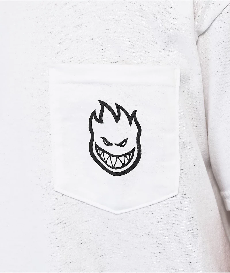 Spitfire Classic Vortex White Pocket T-Shirt