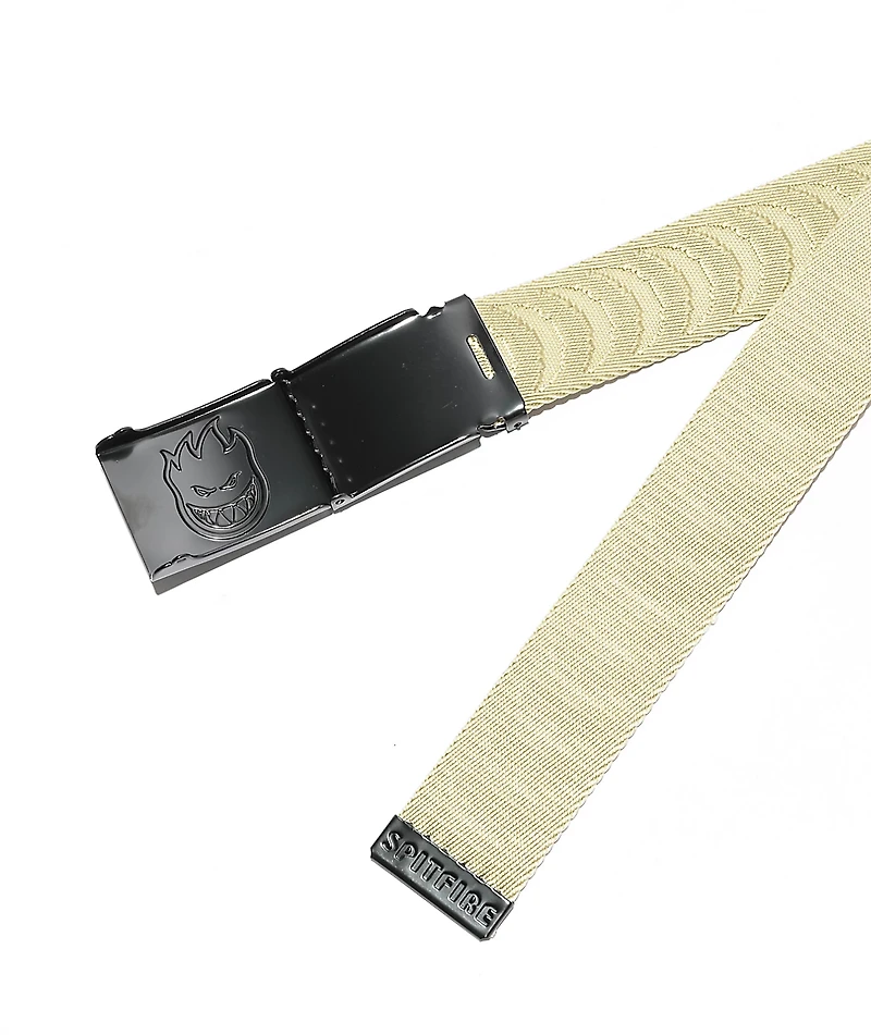 Spitfire Crescent Tan Web Belt