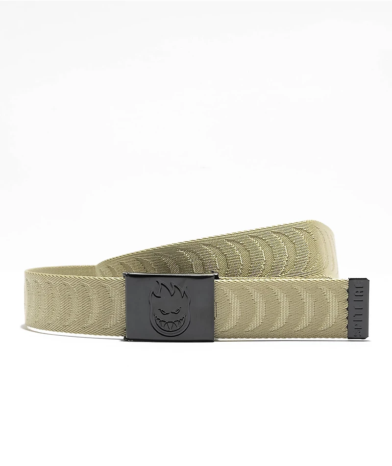 Spitfire Crescent Tan Web Belt