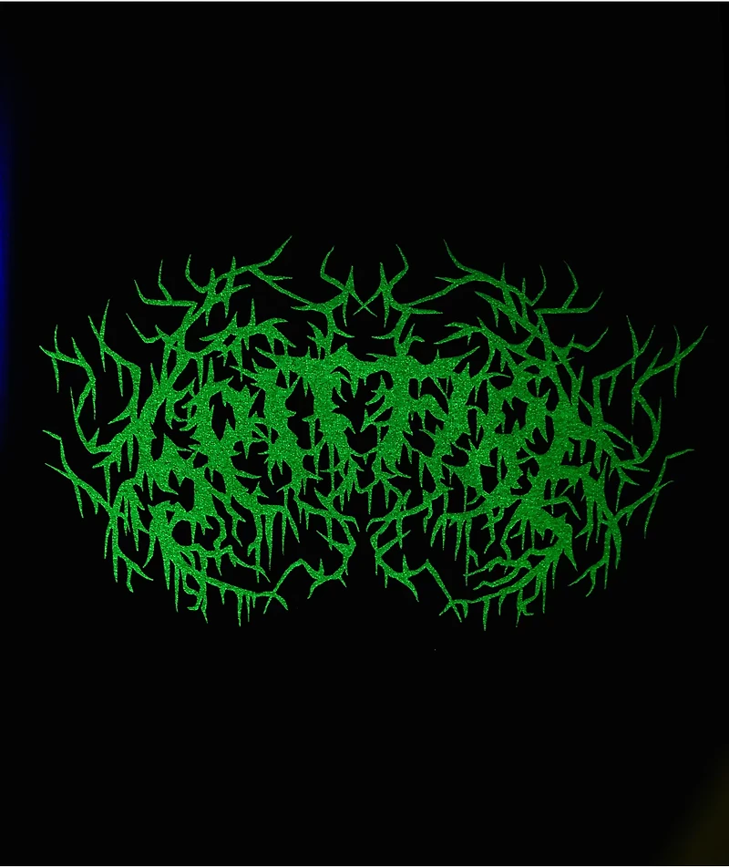 Spitfire Deathmask Glow In The Dark Black T-Shirt