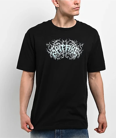 Spitfire Deathmask Glow In The Dark Black T-Shirt