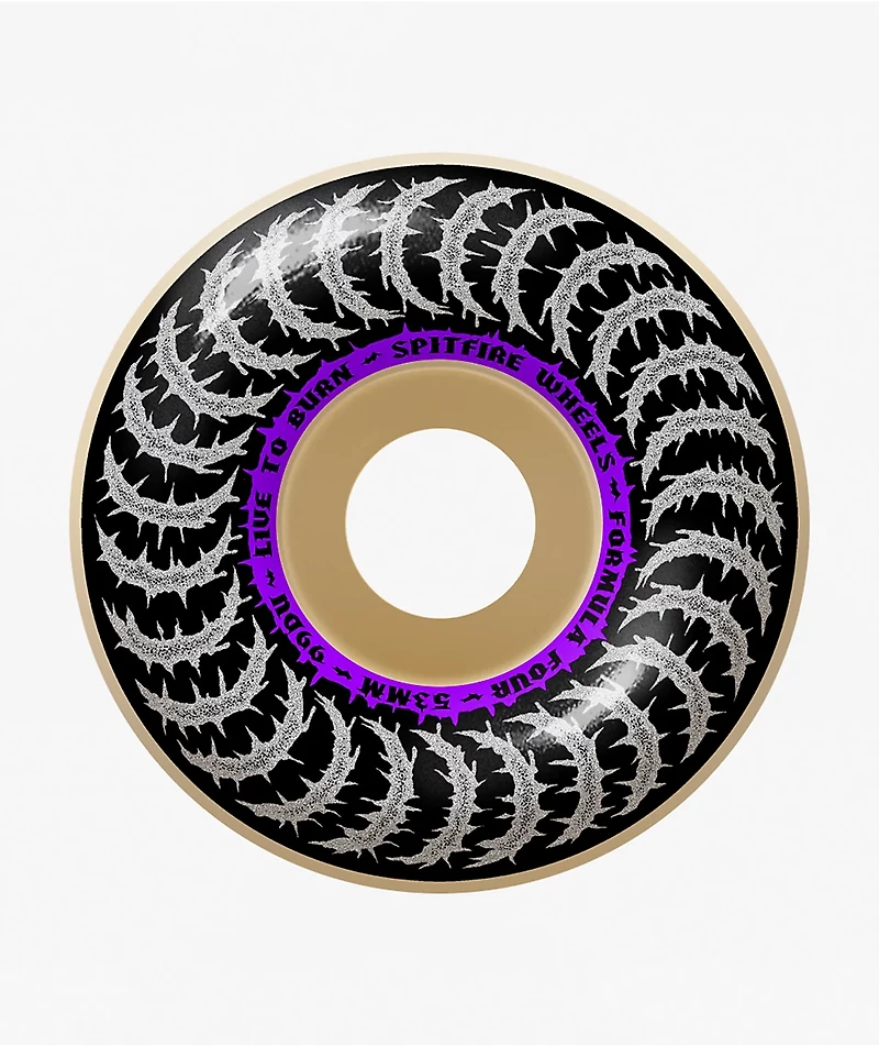 Spitfire Deathmask II Formula Four Classic 53mm 99a White Skateboard Wheels