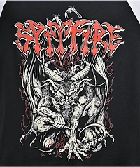 Spitfire Demon Black & White Three Quarter Sleeve T-Shirt