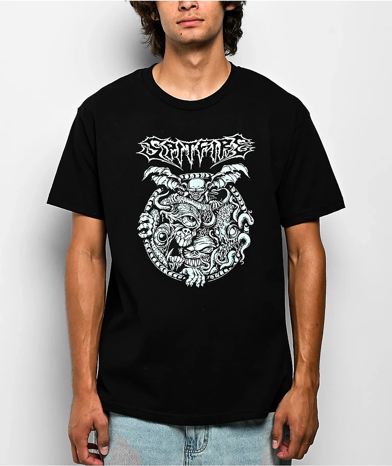 Spitfire Demon Gate Glow In The Dark Black T-Shirt
