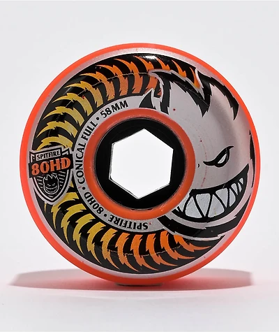 Spitfire Fade Formula Four 58mm 80a Red Conical Skateboard Wheels