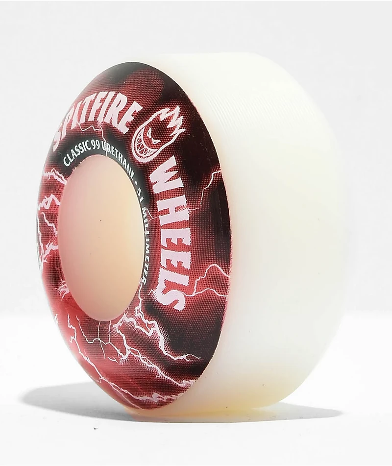 Spitfire Firebolt 51mm 99a White & Blue Skateboard Wheels