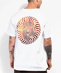 Spitfire Flamed Fill Swirl White T-Shirt