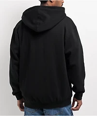 Spitfire Flames Script Black Zip Hoodie