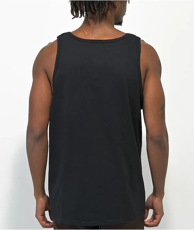 Spitfire Floral Bighead Black Tank Top