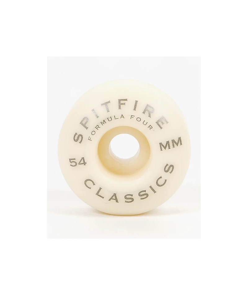 Spitfire Formula Four Classic 54mm 99a White Skateboard Wheels