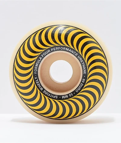 Spitfire Formula Four Classic 55mm 99a Yellow Skateboard Wheels