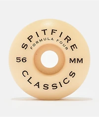 Spitfire Formula Four Classic 56mm 97a White Skateboard Wheels