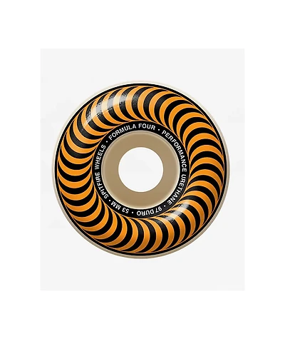 Spitfire Formula Four Classic Black & Orange 53mm 99a Skateboard Wheels