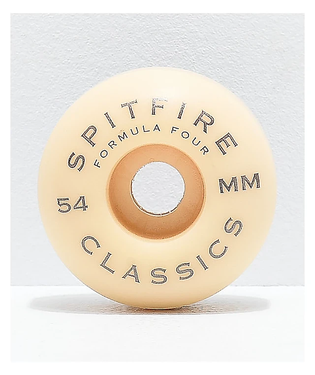 Spitfire Formula Four Classic Black & White 54mm 99a Skateboard Wheels