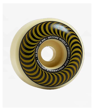 Spitfire Formula Four Classics White & Gold 50mm 99a Skateboard Wheels