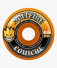 Spitfire Formula Four Conical 55mm 99a Orange Skateboard Wheels