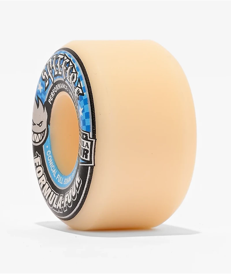 Spitfire Formula Four Conical Full 52mm 99a White Skateboard Wheels