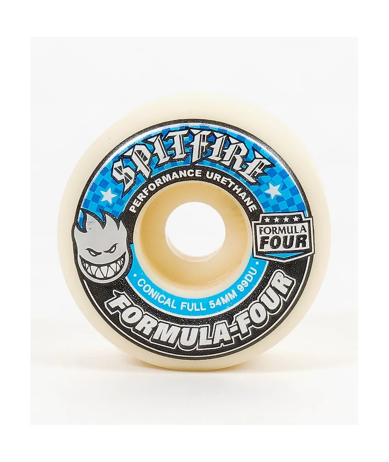 Spitfire Formula Four Conical Full 54mm 97a Natural Skateboard Wheels