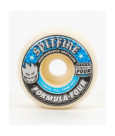 Spitfire Formula Four Conical Full 54mm 97a Natural Skateboard Wheels