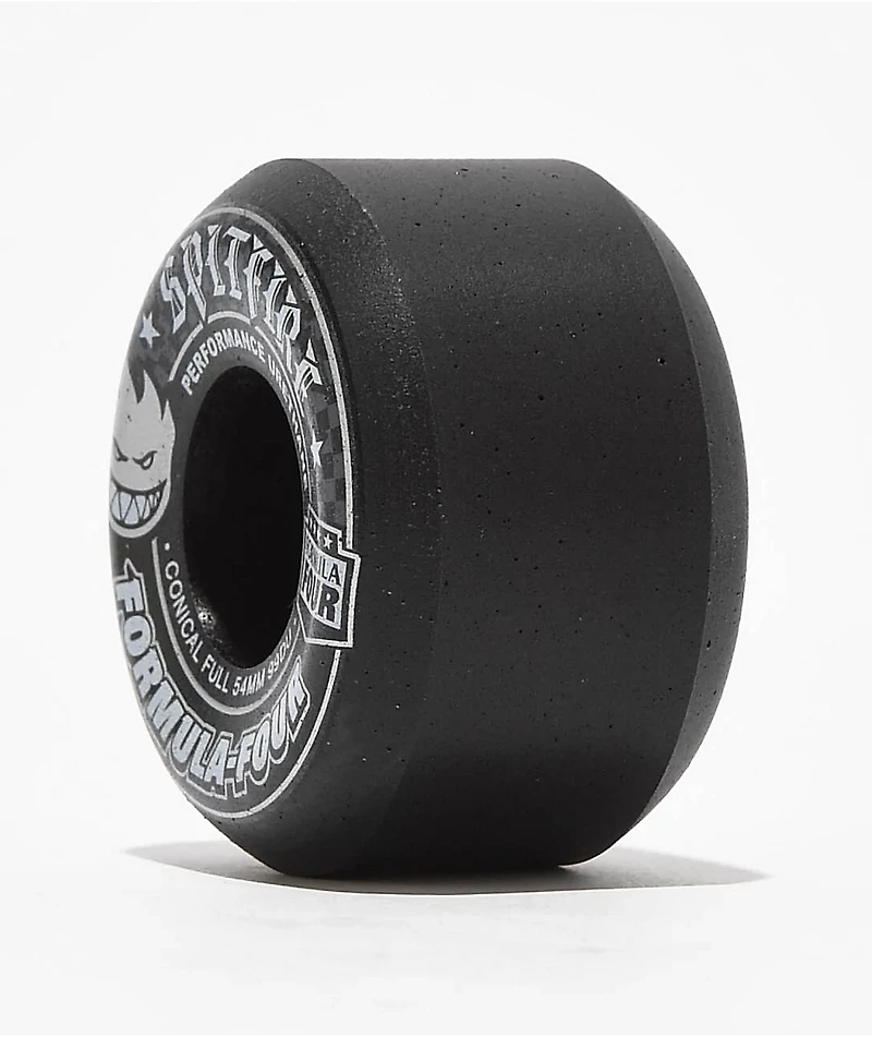 Spitfire Formula Four Full Conical 54mm 99a Black Skateboard Wheels