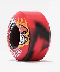 Spitfire Formula Four Shroom Bighead Classic Full 56mm 99a Black & Red Swirl Skateboard Wheels
