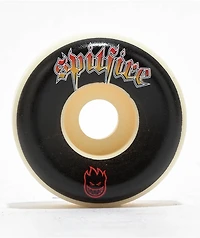 Spitfire Formula Four Venom Script Conical Full 52mm 99a White Skateboard Wheels