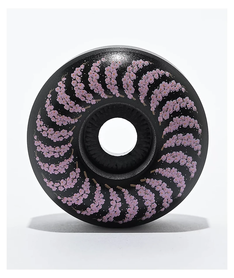 Spitfire Formula Four Yuto Cherry Blossom Black & Pink 56mm 99a Skateboard Wheels