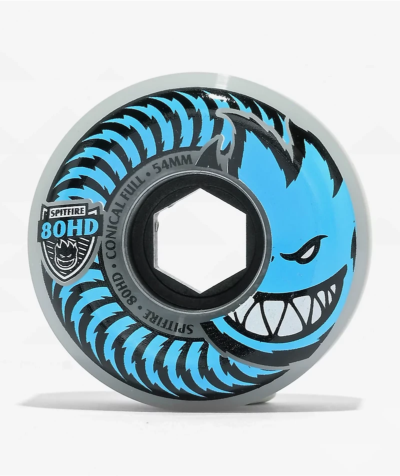Spitfire Full 80HD 54MM Clear Conical Skateboard Wheels