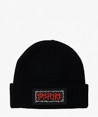 Spitfire Gas Mask Script Black Beanie
