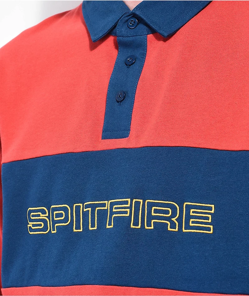 Spitfire Geary Red Rugby Shirt