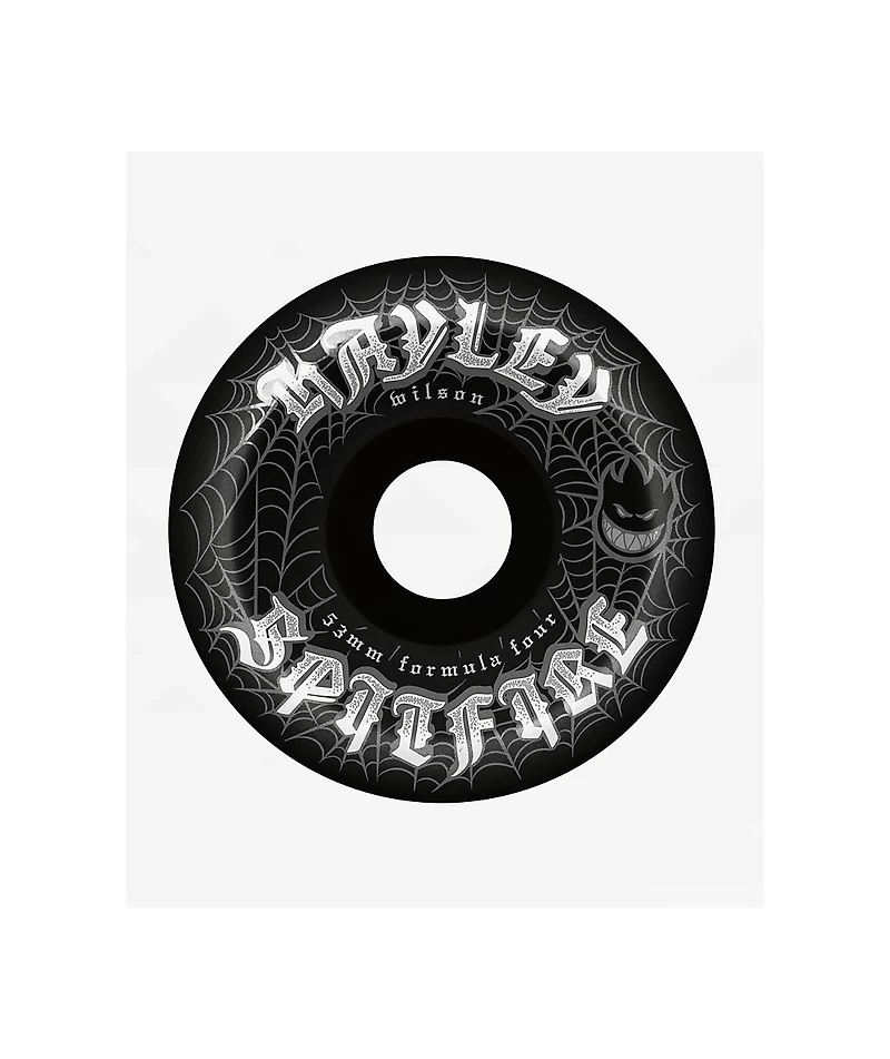 Spitfire Hayley Formula Four Webbed Black 53mm 99a Conical Skateboard Wheels