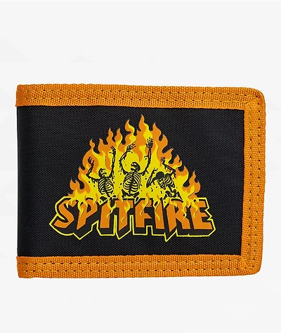 Spitfire Hellfire Black & Orange Bifold Wallet