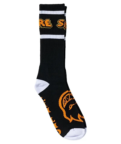 Spitfire Hellfire Black Crew Socks