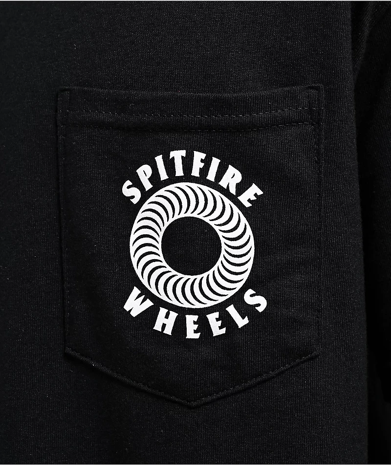 Spitfire Hollow Classic Black Pocket T-Shirt