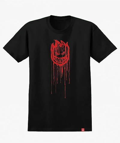 Spitfire Kids Bighead Dripper Black T-Shirt