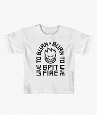 Spitfire Kids Live To Burn White T-Shirt