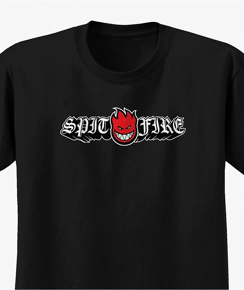 Spitfire Kids Old English Bighead Black T-Shirt
