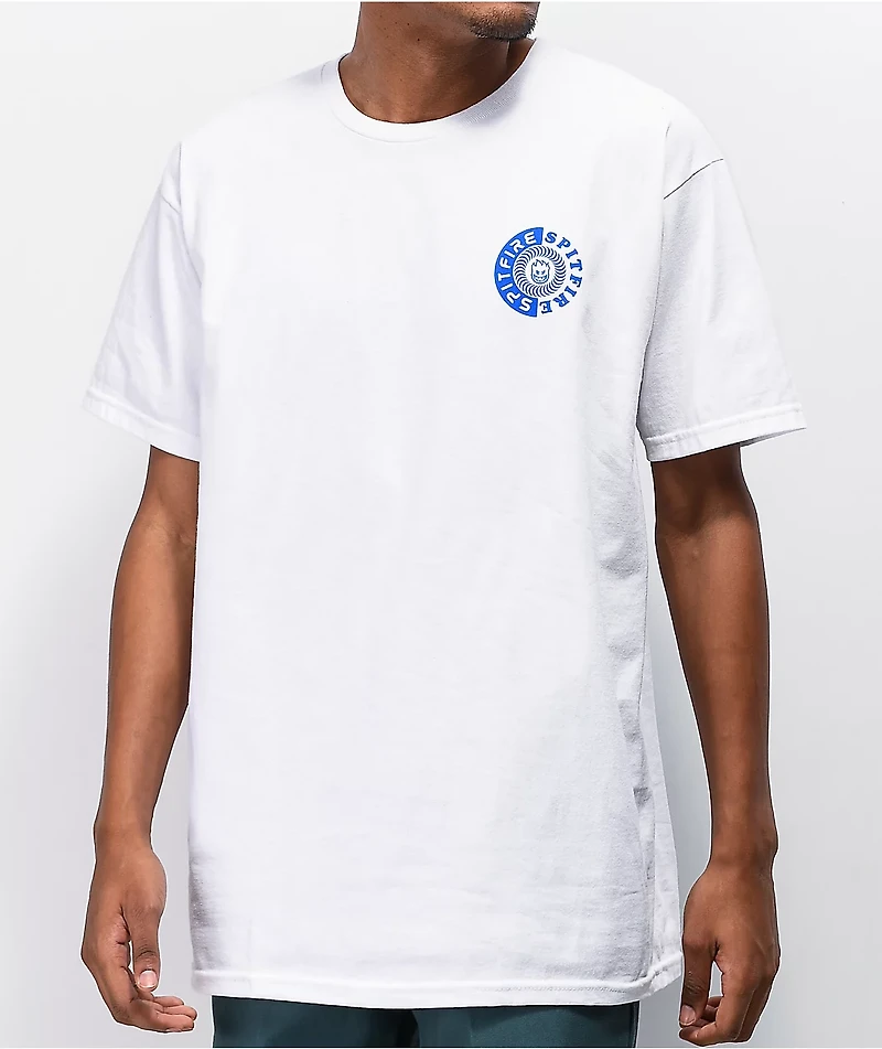 Spitfire L Baker Swirl White T-Shirt