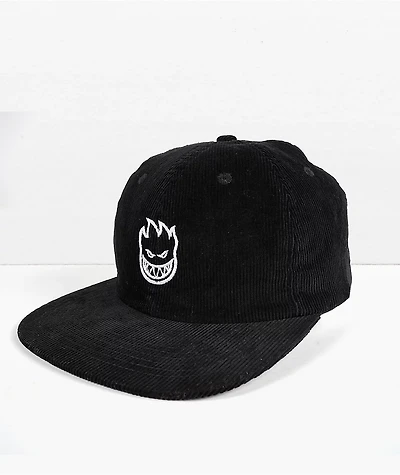 Spitfire Lil Bighead Black Corduroy Strapback Hat
