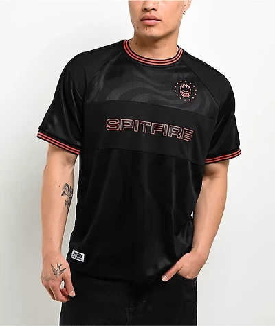Spitfire Live To Burn Black Soccer Jersey