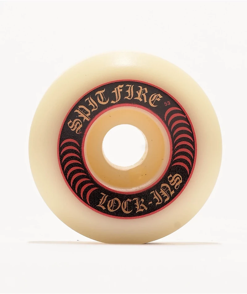Spitfire Lock In Full Formula Four 53mm 101a White Skateboard Wheels