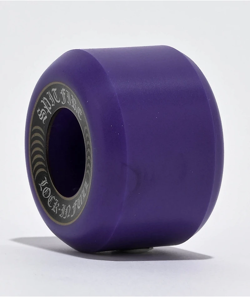 Spitfire Lock In Full Formula Four 54mm 99a Purple Conical Skateboard Wheels