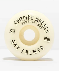 Spitfire Max Palmer Formula Four Spiked Conical 53mm 99d White Skateboard Wheels