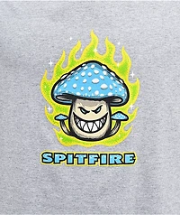 Spitfire Mushroom Big Head Heather Grey T-Shirt