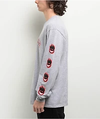 Spitfire Old E Bighead Grey Long Sleeve T-Shirt